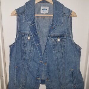 Old Navy sleeveless denim vest
